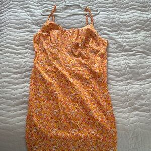 Floral Orange Sundress
